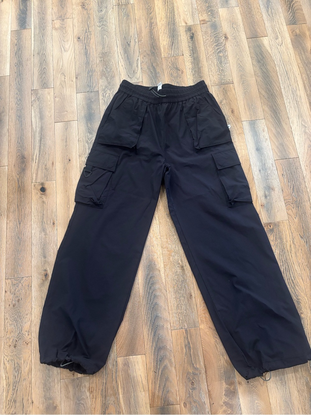 Fabletics Black Women’s Cargo Track Pants with Multiple Pockets